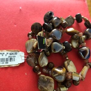 Brown Beaded Bracelet